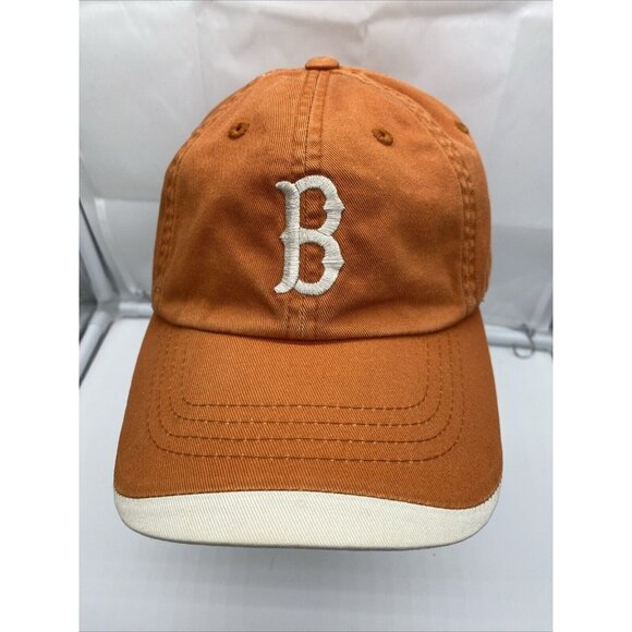 Orange Baseball Hat Cap "B" Adjustable Strap-back American Needle - Picture 1 of 7